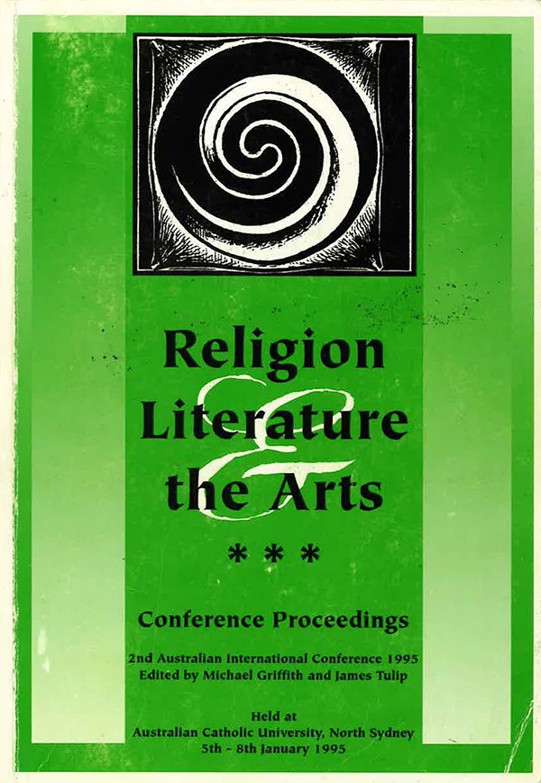 cover image religion literature and the arts 1995