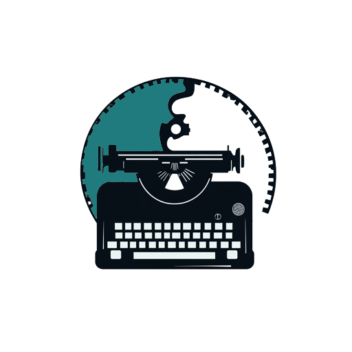 Logo of a typewriter and cine film